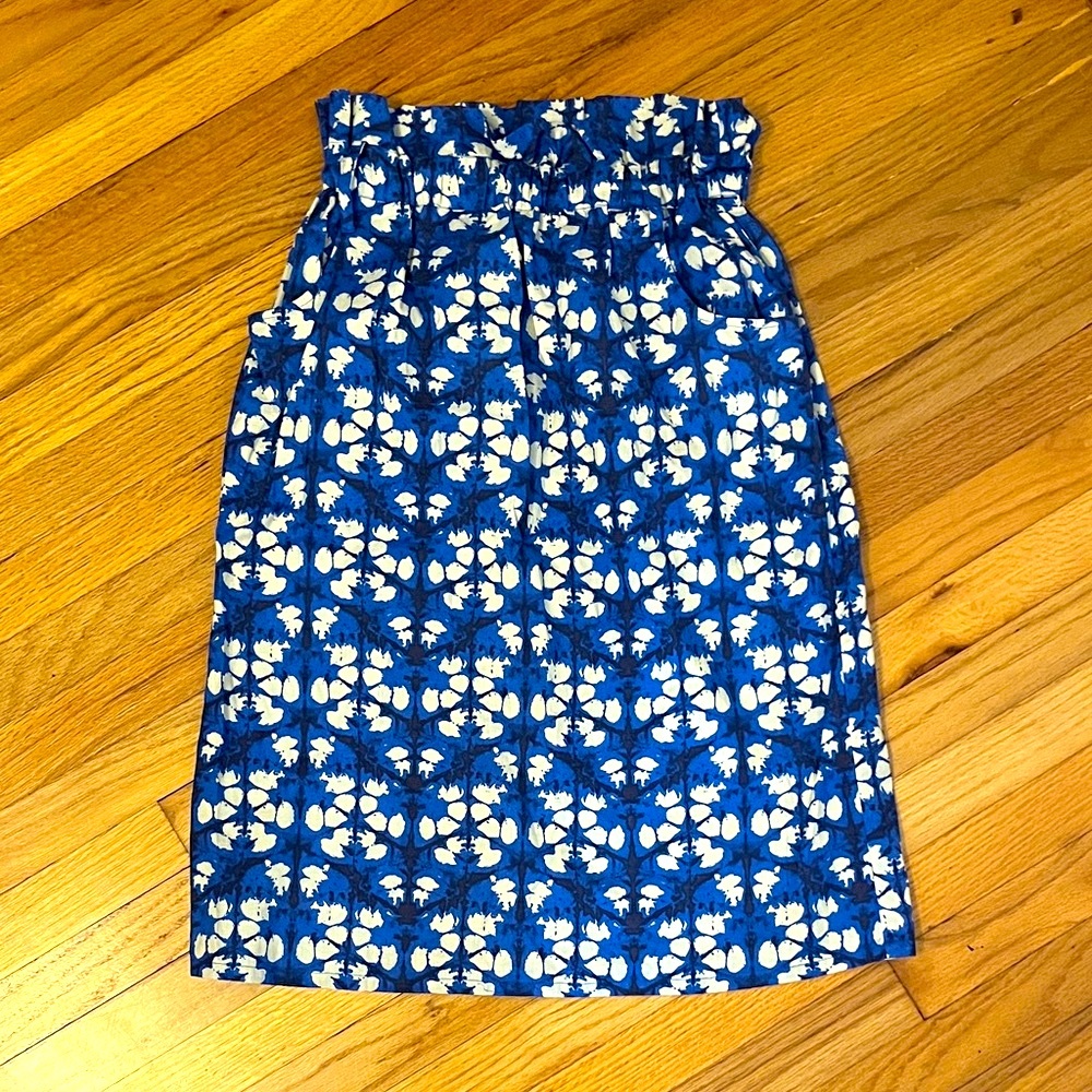 Porridge Anthropology Batik Paper Bag Midi Skirt Petite Small - Picture 2 of 10